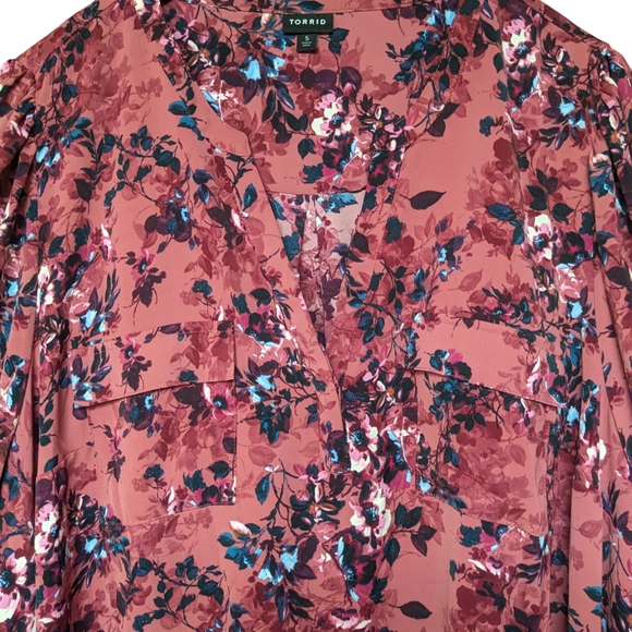 Torrid Mini Studio Crepe de Chine Shirt Dress Size 5 - Picture 3 of 10